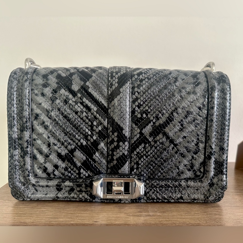 Rebecca Minkoff Snake Embossed Leather Crossbody Bag